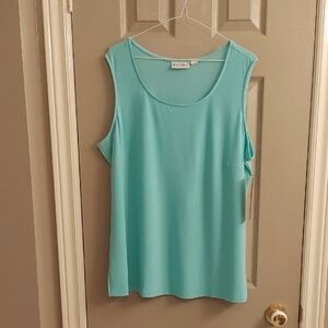 NWT Women's Light Green Tank Top 2X